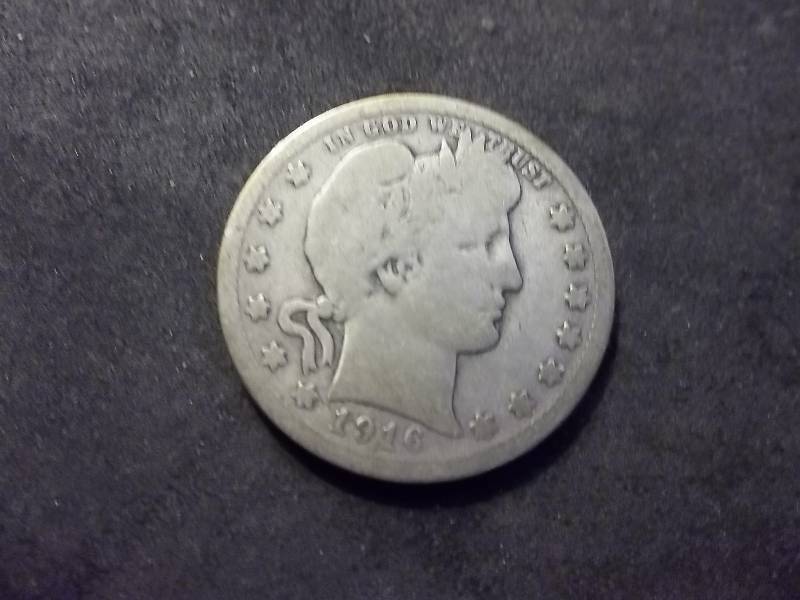 1916 D Barber Quarter