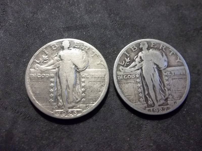 1927, 1926 S Standing Liberty Quarters