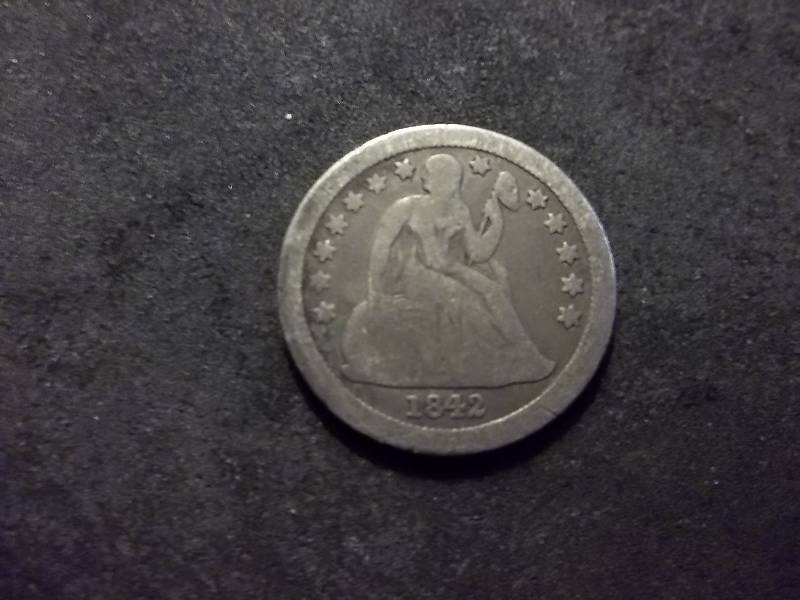 1842 Seated Liberty Dime