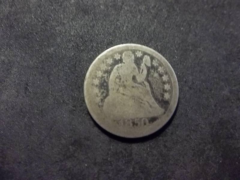 1850 Seated Liberty Dime