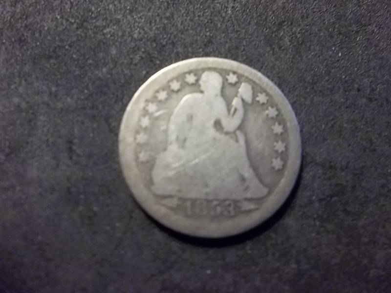 1853  Seated Liberty Dime