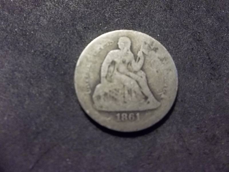 1861  Seated Liberty Dime