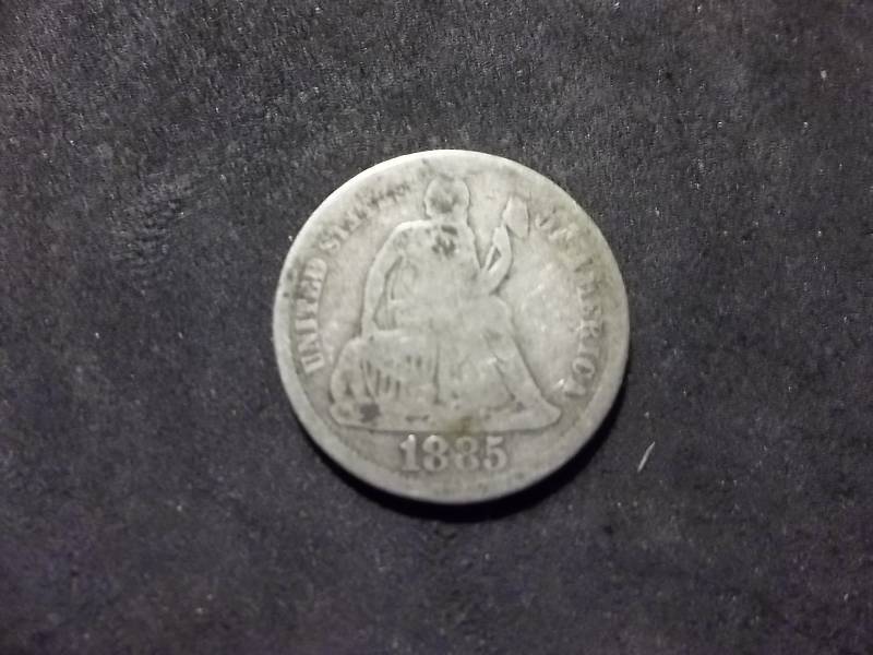 1885 Seated Liberty Dime