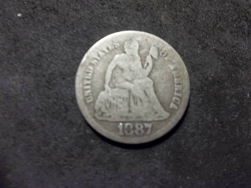 1887 Seated Liberty Dime