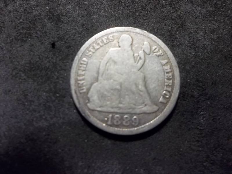 1889 S Seated Liberty Dime