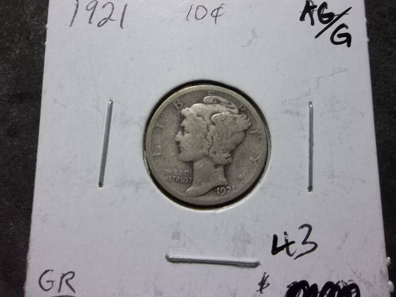 1921 Mercury Dime