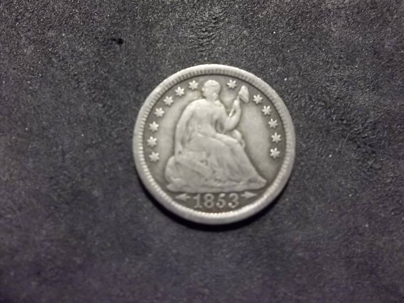 1853  Seated Liberty Half Dime