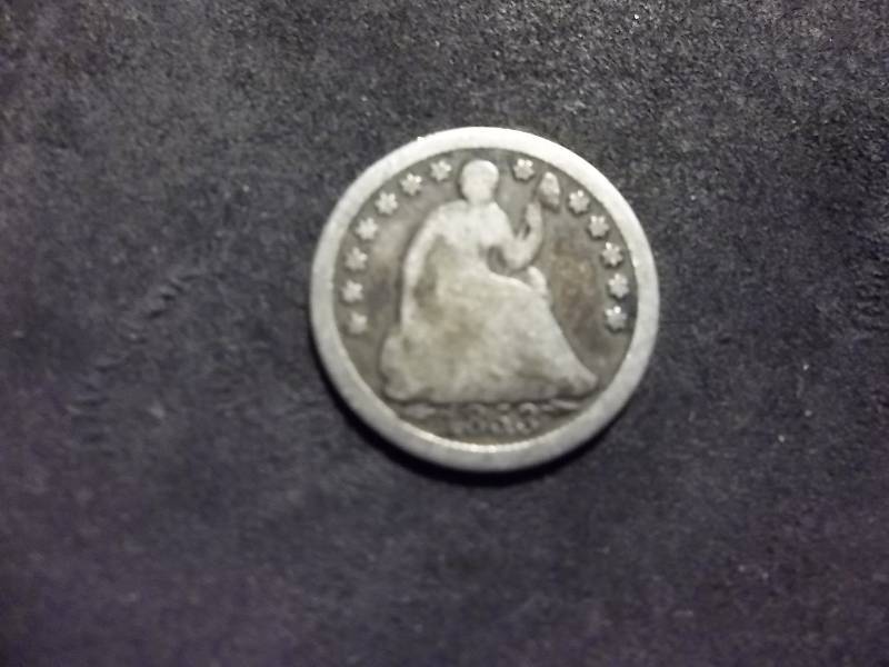 1853  Seated Liberty Half Dime