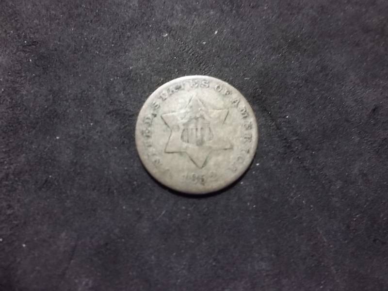 1852 3- Cent Silver