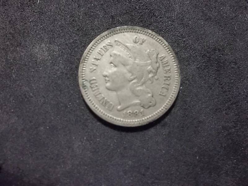 1881 3-Cent Nickel