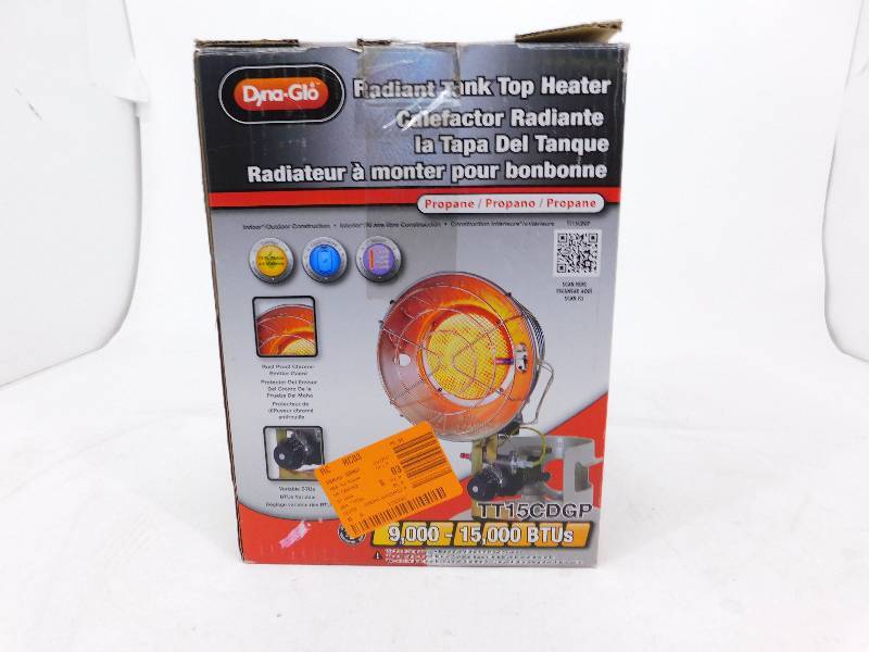 Dyna-Glo Radiant Tank Top Propane Heater 15,000 BTUs