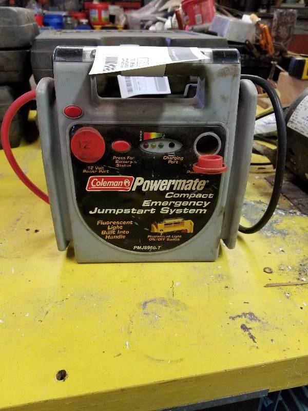 lot 77 image: Coleman Powermate Compact Emergency Jumpstart System