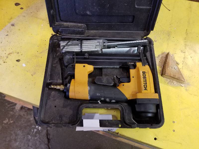 lot 57 image: Bostitch Pneumatic Stapler w Case