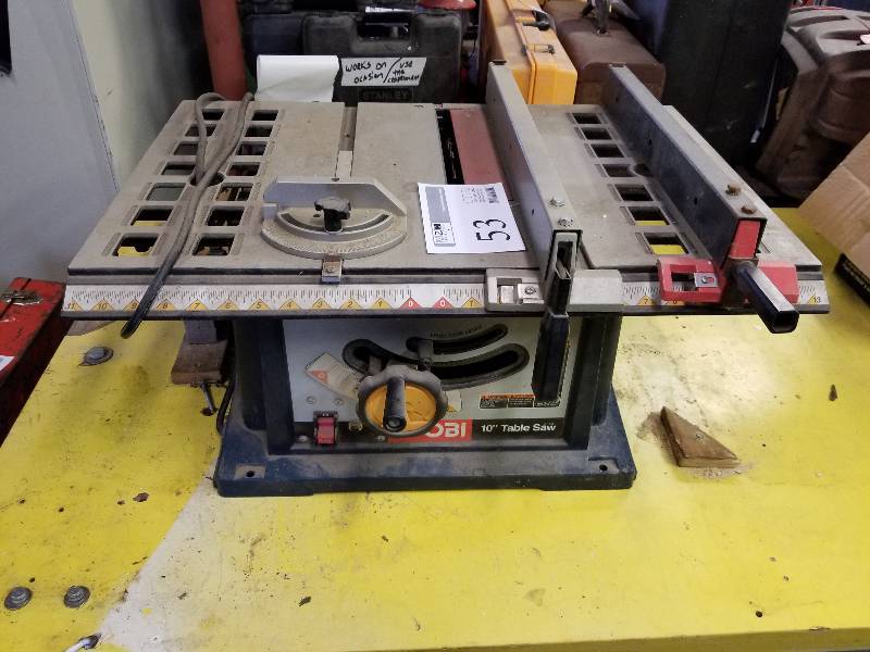 lot 53 image: Ryobi 10in. Table Saw
