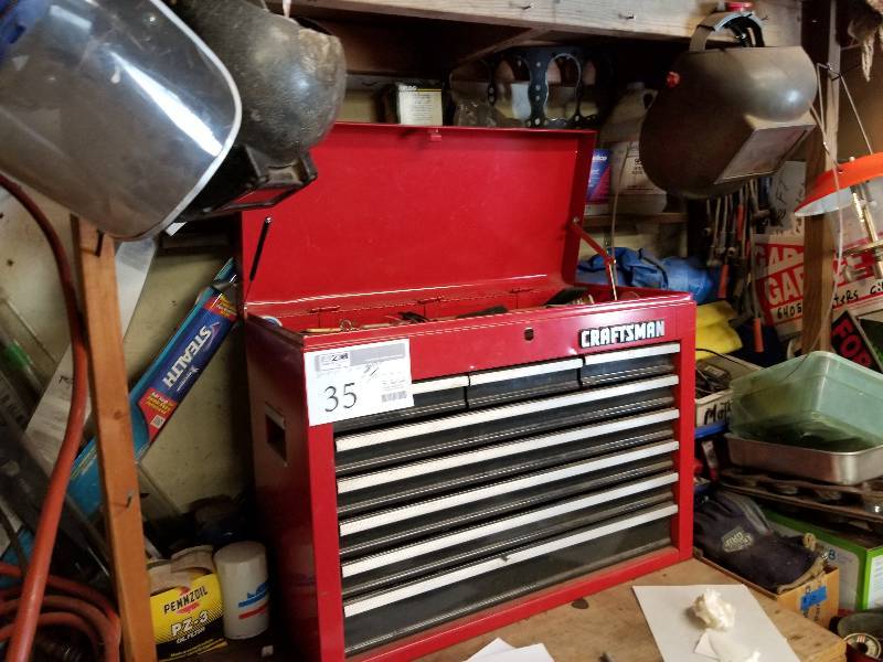 lot 35 image: Craftsman 8-Drawer Tool Chest