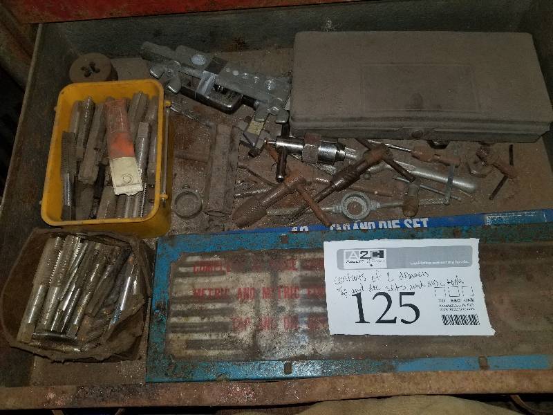 lot 125 image: Tap & Die Sets, Misc Tools