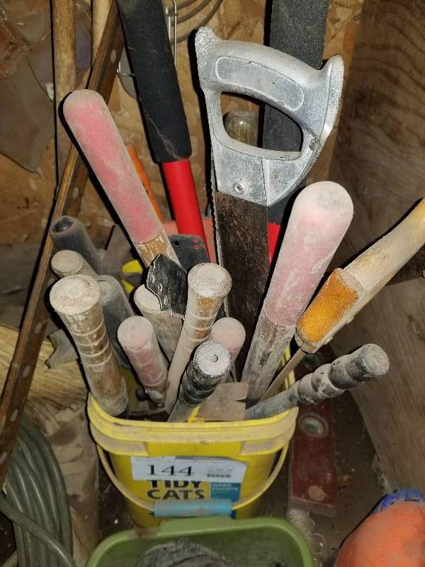 lot 144 image: Garden Tools - Tree Saws, Hedge Clippers, Loppers, And More