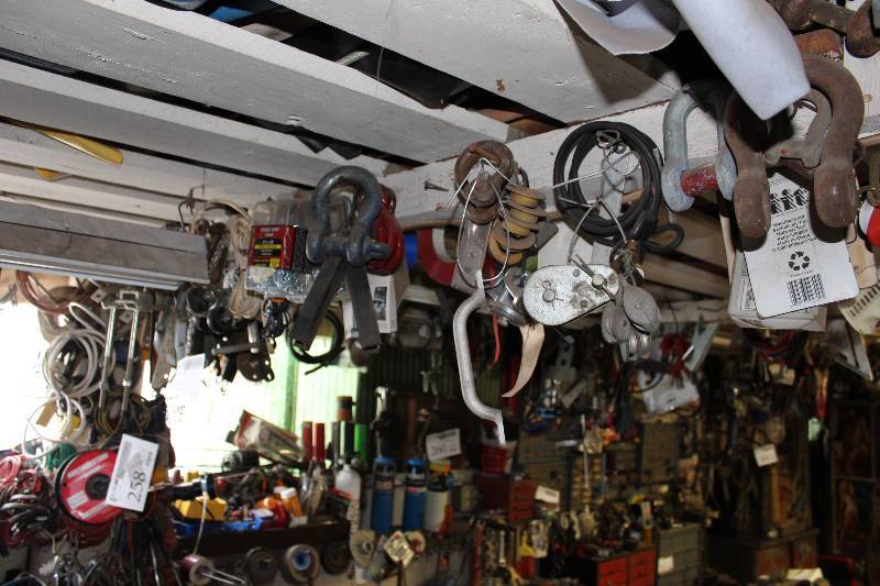 lot 259 image: Casters, U-Joints, Chain, Pulley, Tape