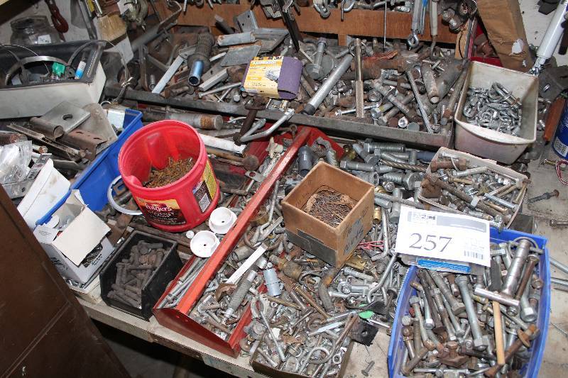 lot 257 image: Screws, Bolts, Nuts, Misc Hardware