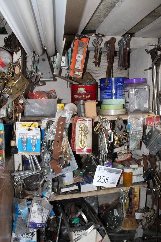lot 255 image: Screws, Nails, Eye Screws, Misc Hardware