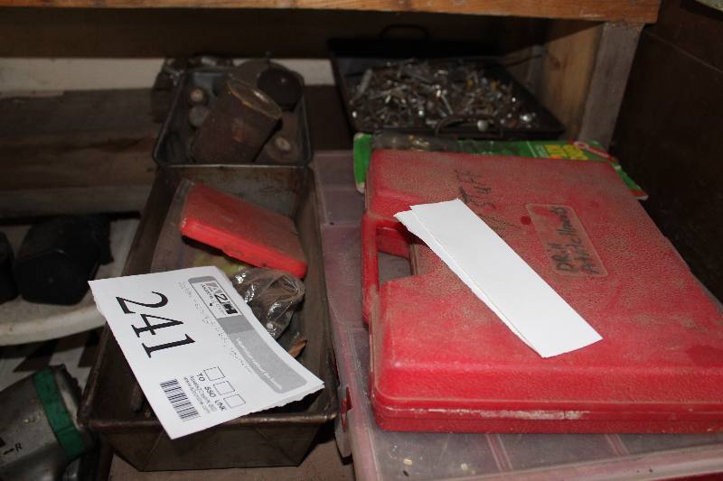 lot 241 image: Drill Bits, Screws, Organizers