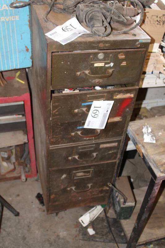 lot 169 image: 5-Drawer Metal File Cabinet