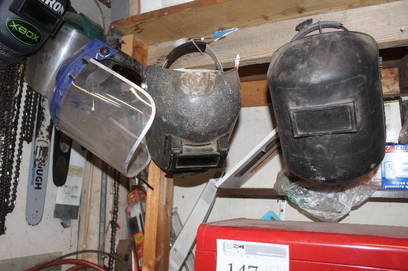 lot 161 image: Lot of (3) Welder Masks