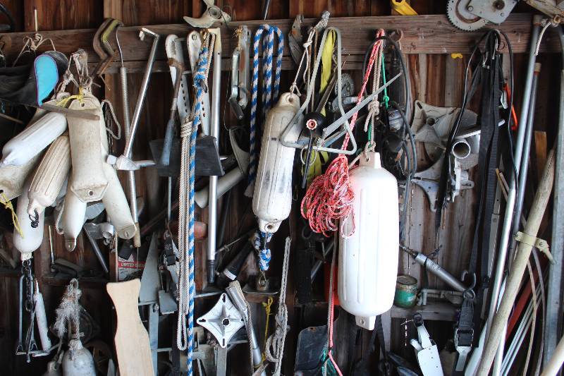 lot 357 image: Boat Equipment - Ropes, Anchors, Buoys