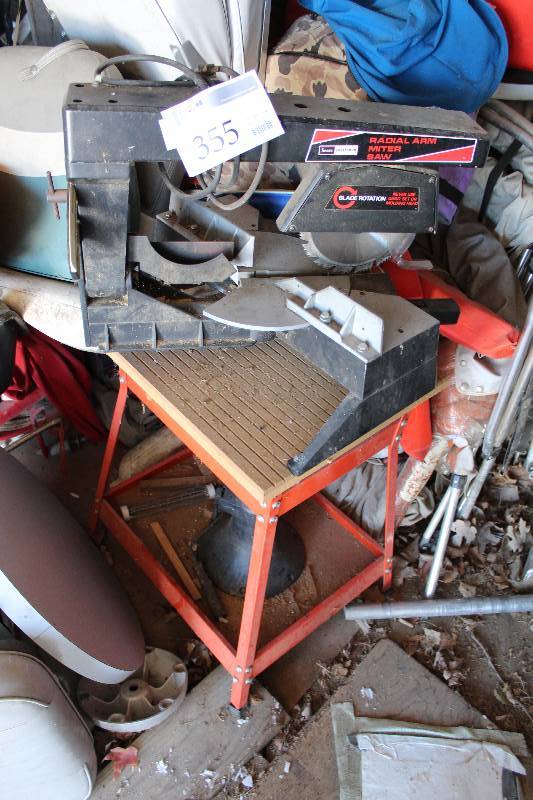 lot 355 image: Sears Craftsman Radial Arm Miter Saw