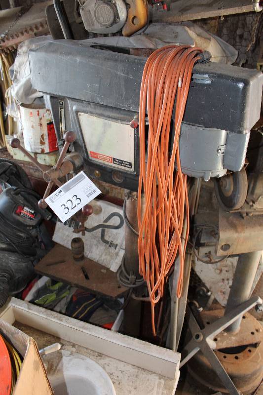 lot 323 image: Sears Craftsman 15.5in. Drill Press w Dayton Capacitor Start AC Motor