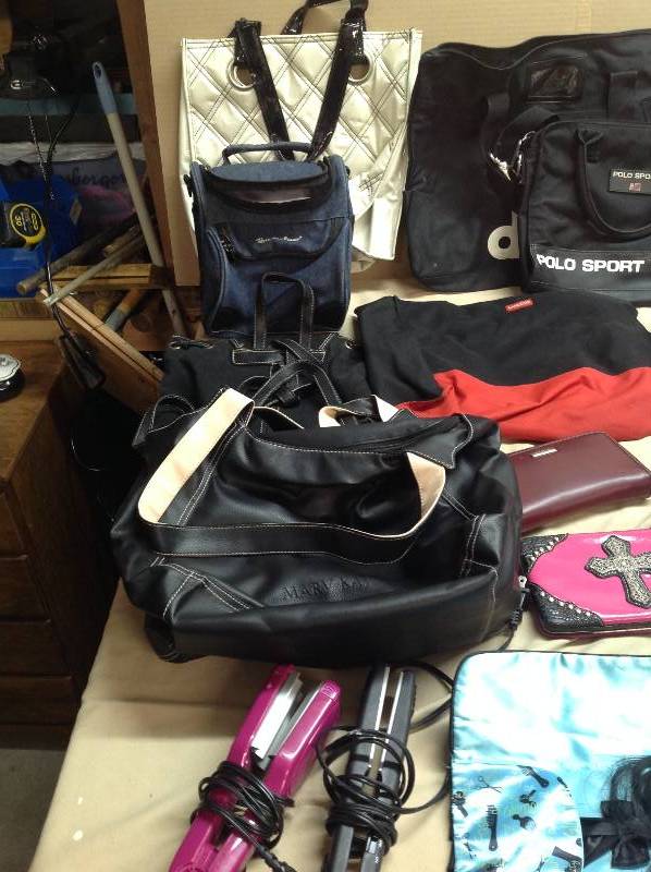 Waist Trainer, Hair Extensions, Red Heels size 11, Bags and Purses, and Hair Straighteners