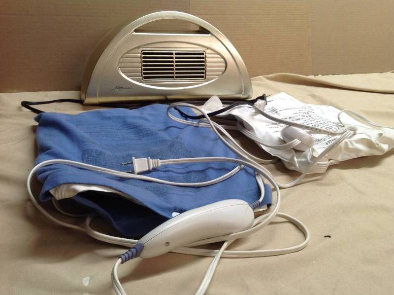 Two Heating Pads - Works and a Aloha Breeze Fan