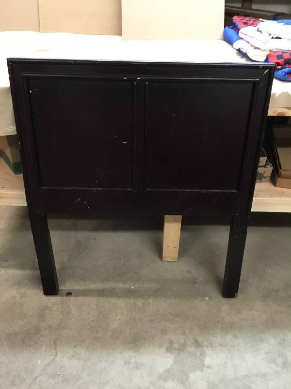 Twin Dark Wood Head board