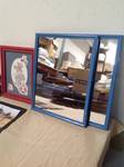 8 Home decor hangings sports, 5 wall Hangings, 3 Religious art work 2 paintings Charles F Buckley,