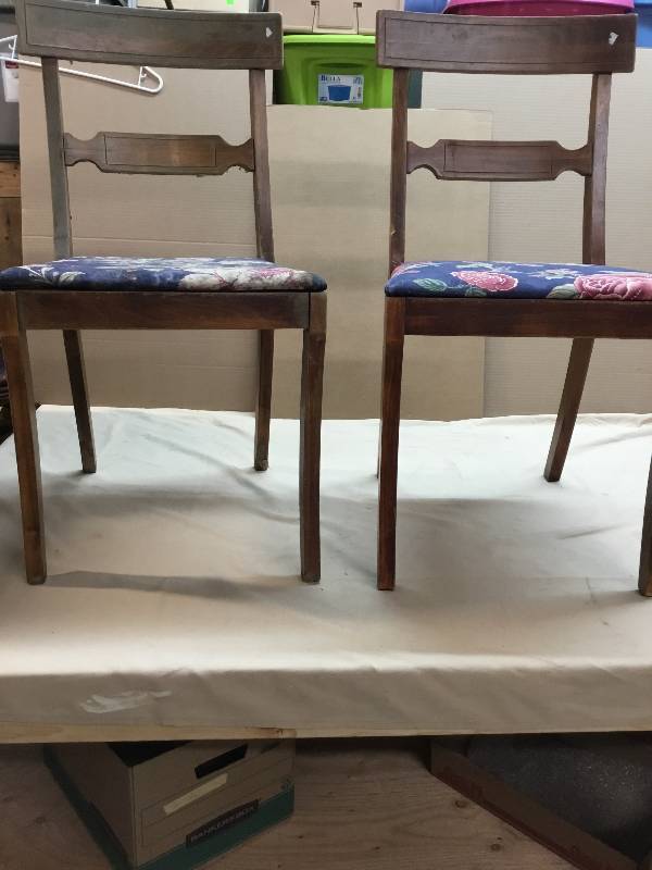 Two Chairs - Same Kind, One is a little faded