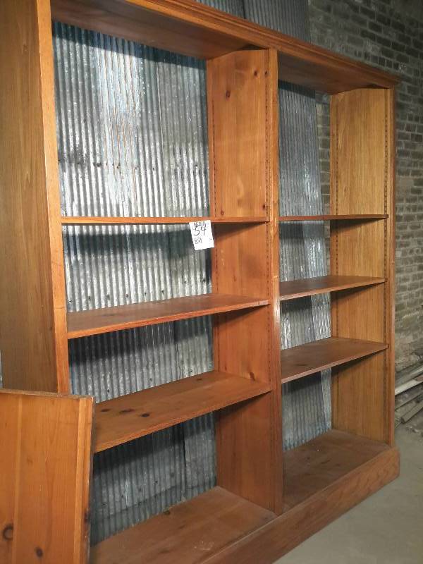 lot 54 image: Solid wood book case as pictured.