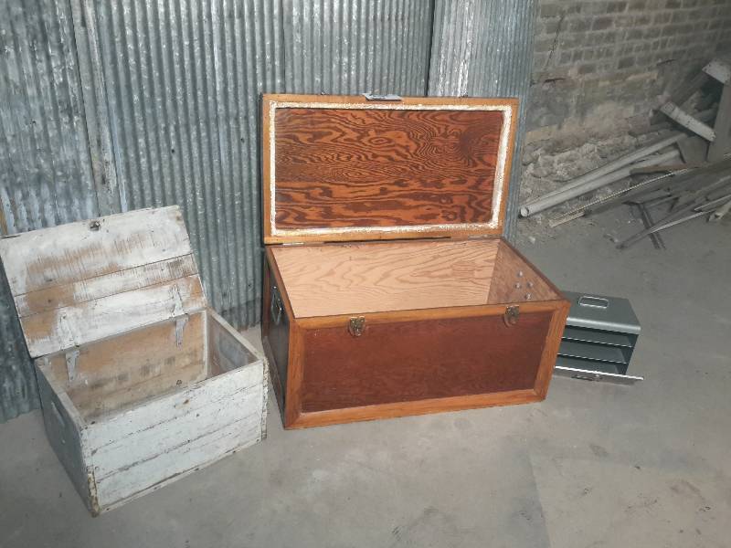 lot 57 image: 3 Storage trunksboxes as pictured