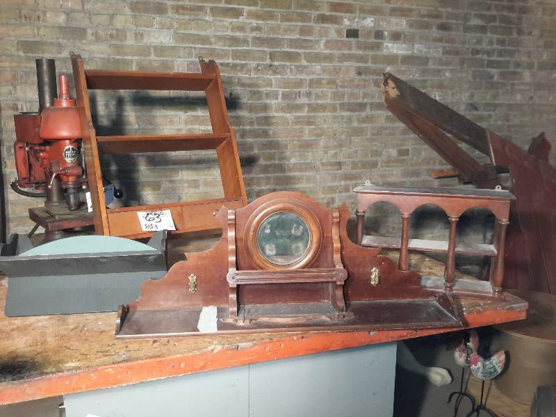 lot 63 image: Misc. Wood Shelves as pictured