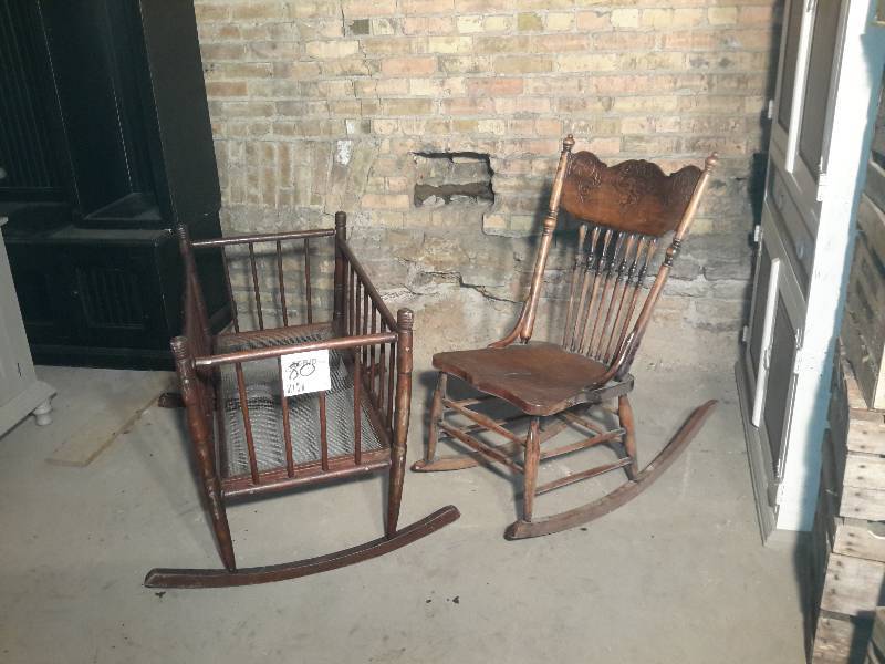 Rocker And Rocking Crib Minneapolis Vintage And Antique