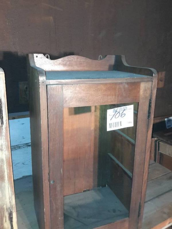 lot 106 image: 2 Pie Cabinets as pictured..