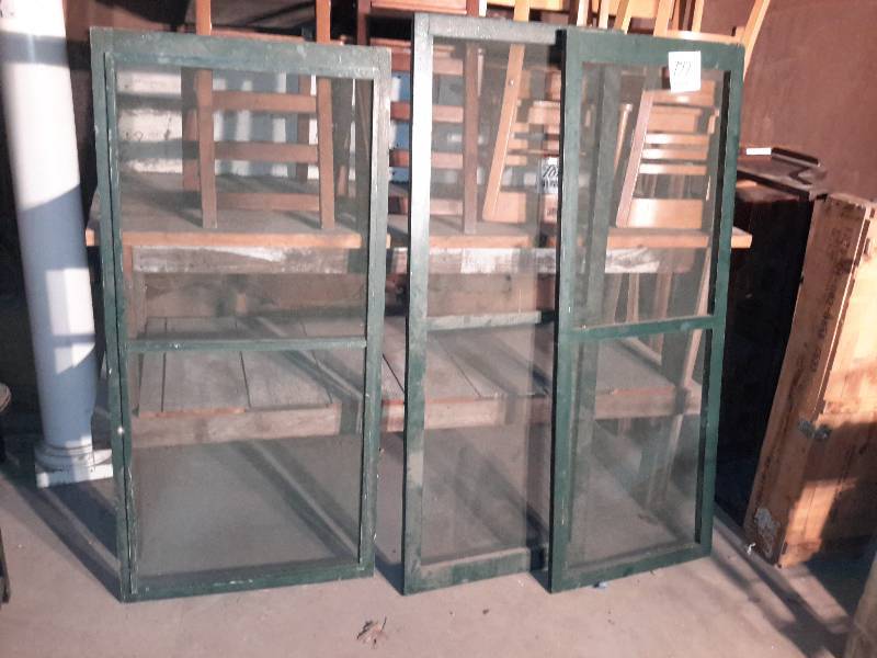 lot 121 image: 3 large window screens