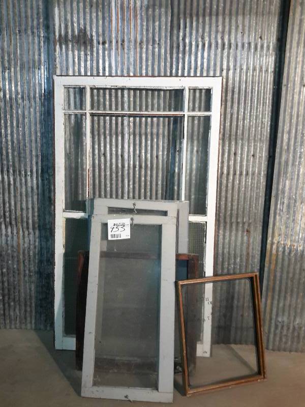lot 133 image: 6 windows as pictured