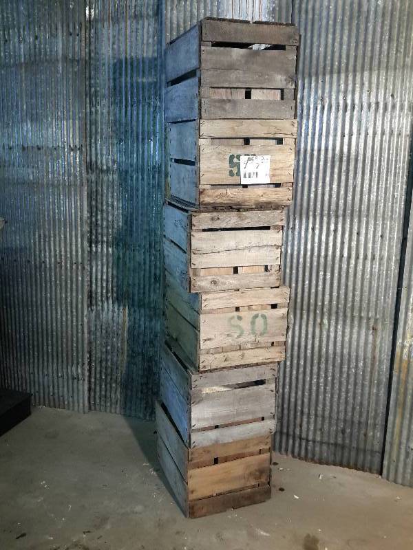 lot 137 image: 9 Wood crates