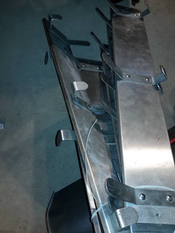 lot 188 image: 2 stainless towel Racks  10, chrome Brackets