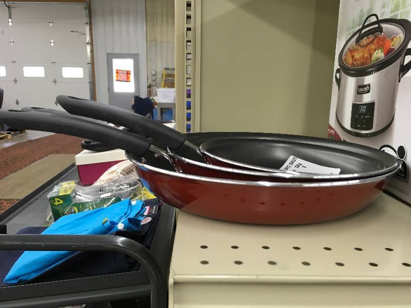 lot 535 image: TRAMONTINA 3PC SAUTE PAN
