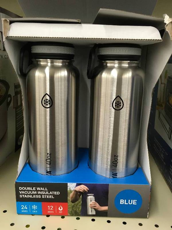 lot 537 image: TWO STAINLESS STEEL WATER BOTTLES