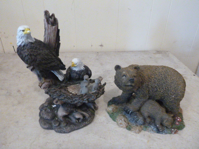 lot 62 image: Eagle and Bear Statutes