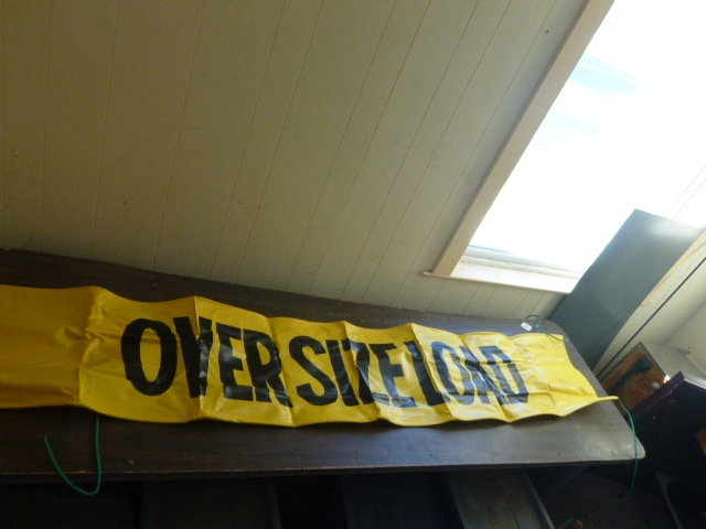 lot 120 image: Oversize Load Banner