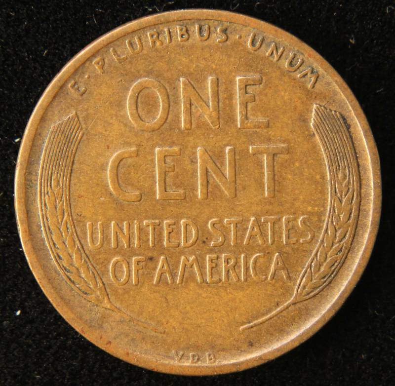1909-VDB US WHEAT CENT VF