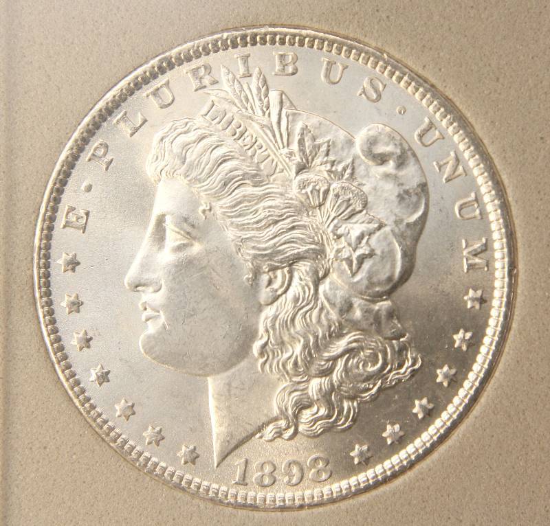 1898 MORGAN SILVER DOLLAR MS67 NCGS